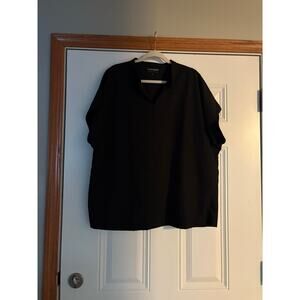 Women’s Mandala Black Scrub Top Size 2XL